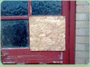boarded up Aldershot